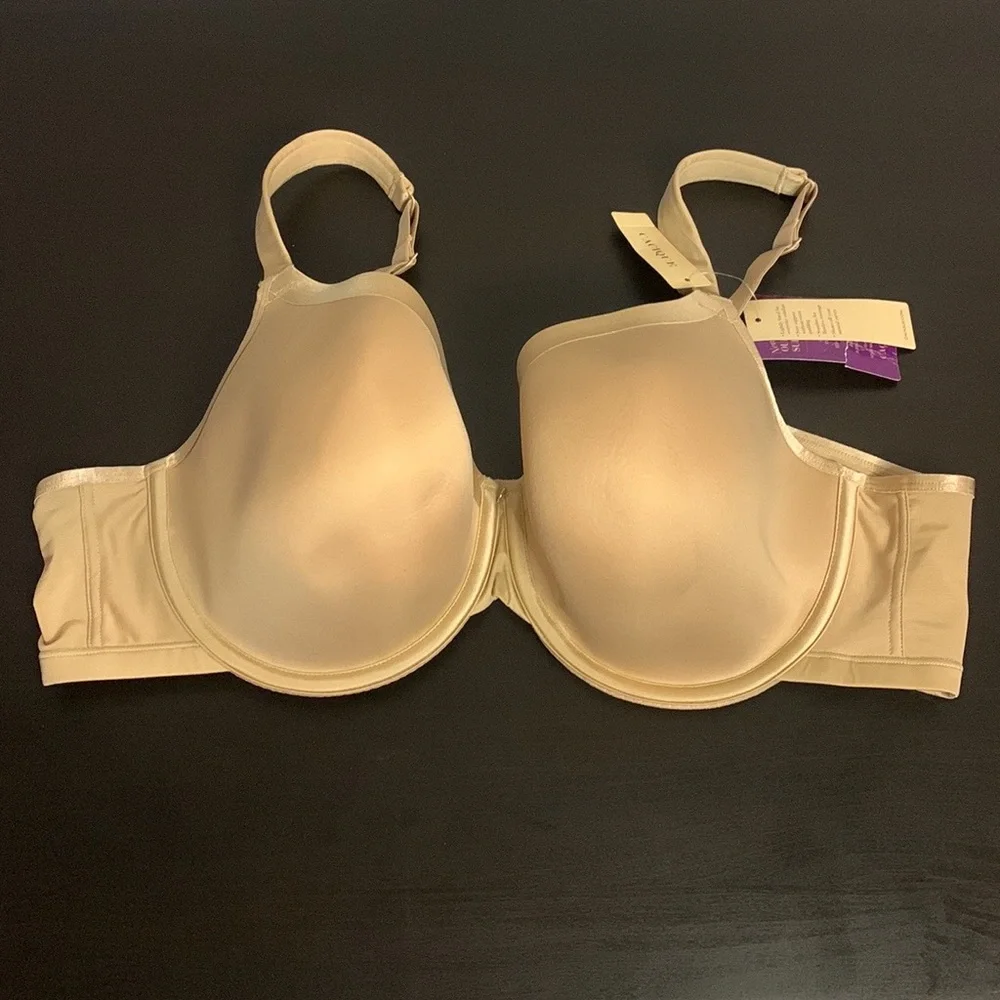 Cacique Bra NEW French Full Coverage Beige Taupe 44C Lightly Lined Underwear
